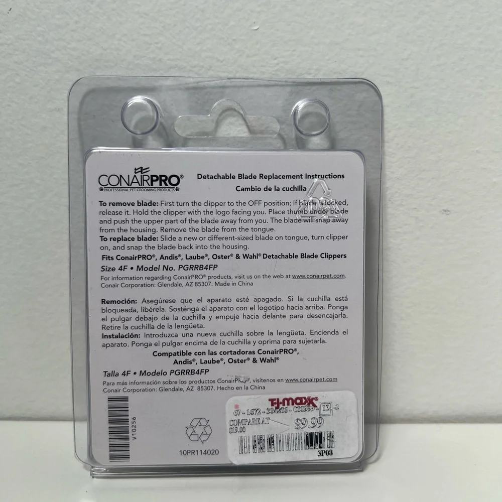 Conair Pro Pet Dog Cat Clippers for Grooming Replacement Blade